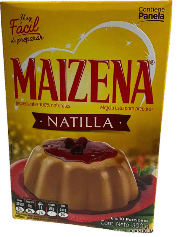Embalagem da marca Maizena Natilla