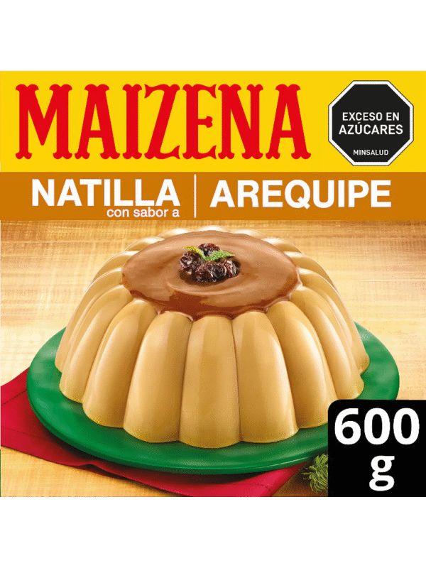 Embalagem da marca Maizena Natilla Arequipe